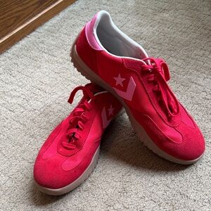 Converse Women’s Pink-Red Low-Top Sneakers